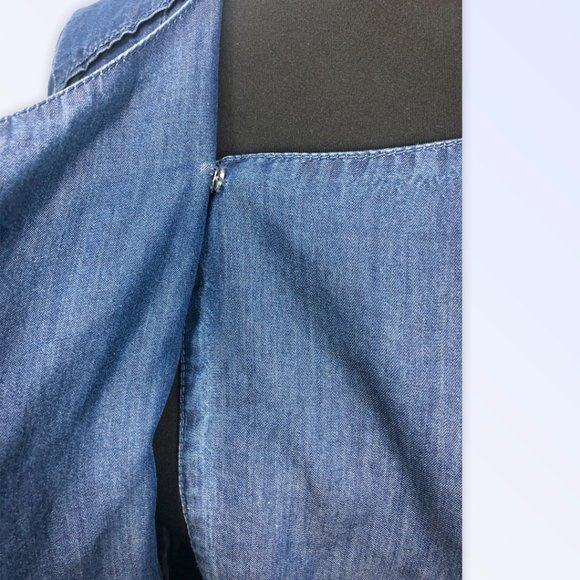 Nine West Jeans TESS Denim Light Zip UP Jacket MD - Picture 8 of 12